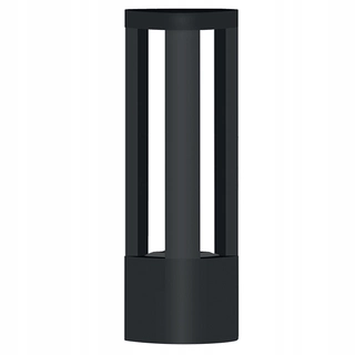 Svetelný stĺp do záhrady - Štvorcový stĺp osvetlenia SuperLED GX53, 30 cm, čierny